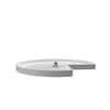Rev-A-Shelf 32 in White Polymer Kidney Lazy Susan with Bottom mount 6421-32-11-52