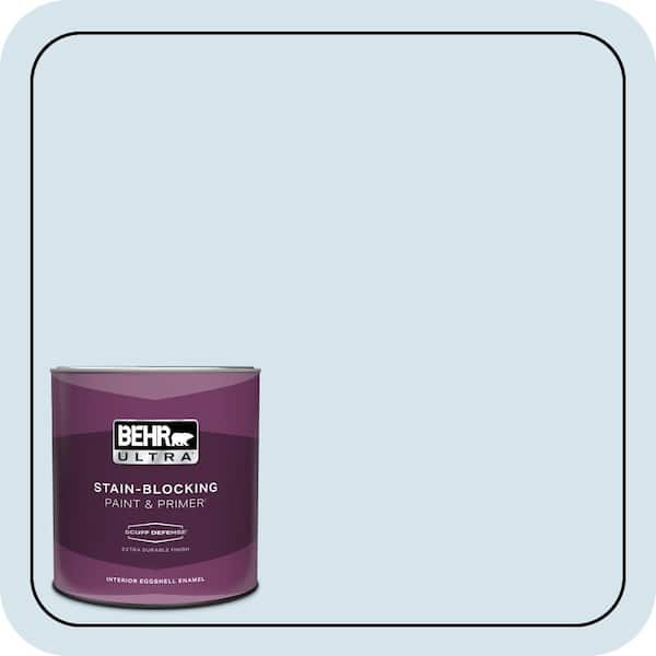BEHR ULTRA 1 qt. #560C-1 Rain Water Extra Durable Eggshell Enamel Interior Paint & Primer