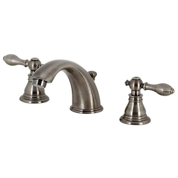 Widespread Bathroom Faucet with Retail Pop-Up Brushed Nickel Kingston Brass FSC1978PX American Classic 8 in