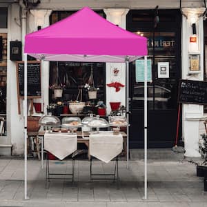 COOS BAY 5 ft. x 5 ft. Red Portable Instant Pop Up Canopy