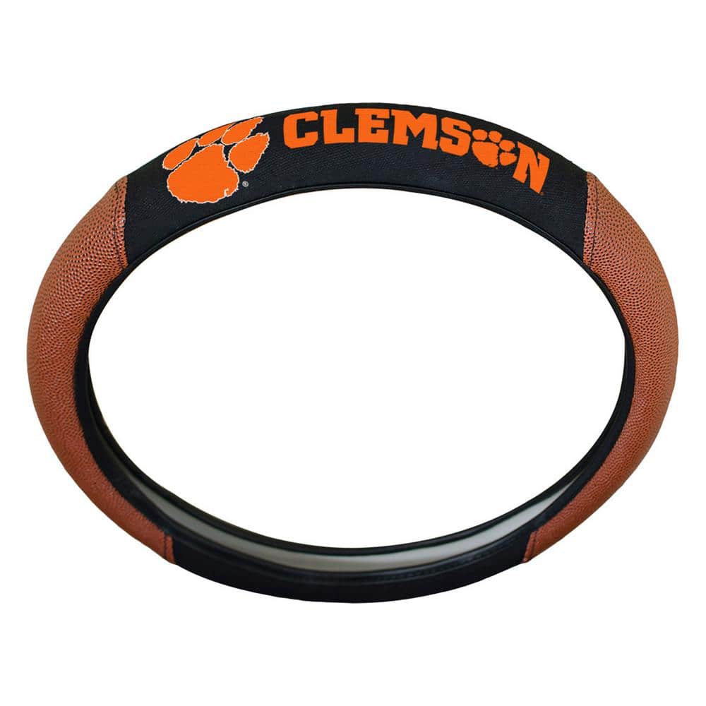 FANMATS Clemson University Sports Grip Steering Wheel Cover 62123 The