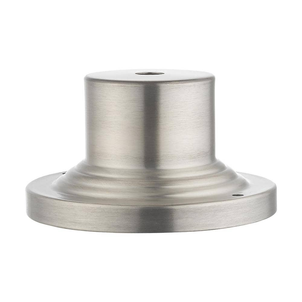 AVIANCE LIGHTING Brushed Nickel Cast Aluminum Outdoor Pier Mount Adaptors with Standard Fitter Diameter