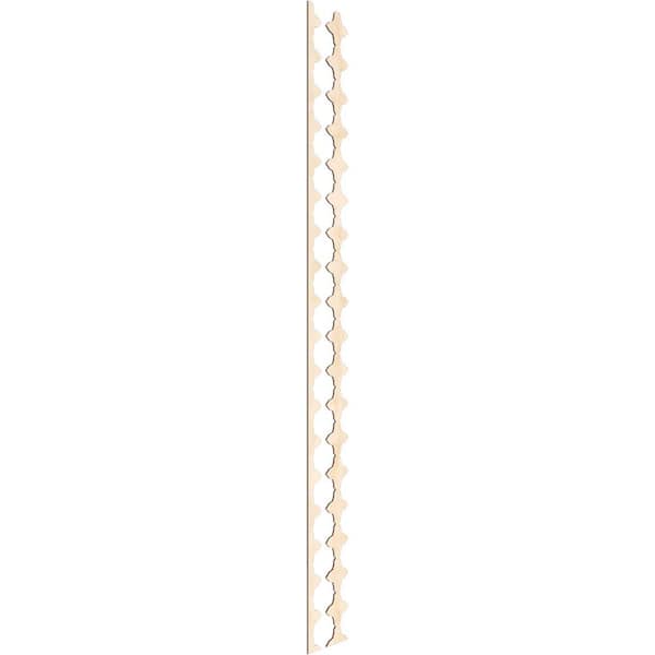 Ekena Millwork Pandora 94 in. H x 0.25 in. W Slatwall Panels in Birch 17-Pack