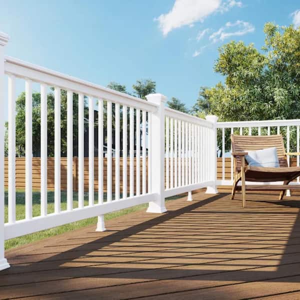 Trex Select 8 ft. x 36 in. T-Rail Horizontal White with Square