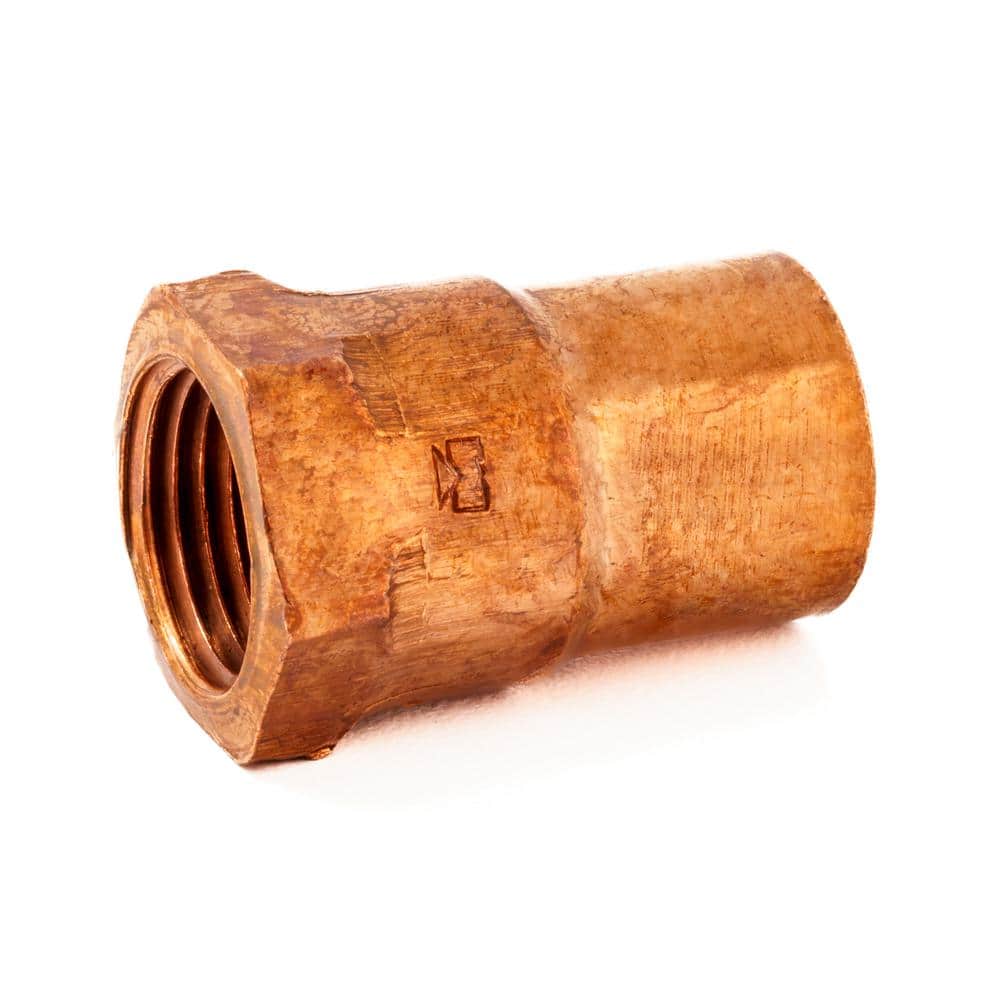 Everbilt 1/2 in. x 3/8 in. Copper Cup x FPT Female Adapter Fitting W