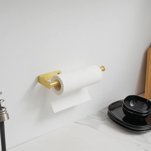 Wall Mount Brass Paper Towel Holder