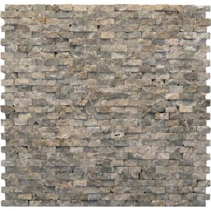 Modern Opera 12 in. x 12 in. x 9.5 mm Marble Natural Stone Mesh-Mounted Mosaic Wall Tile (10 sq. ft. / case)