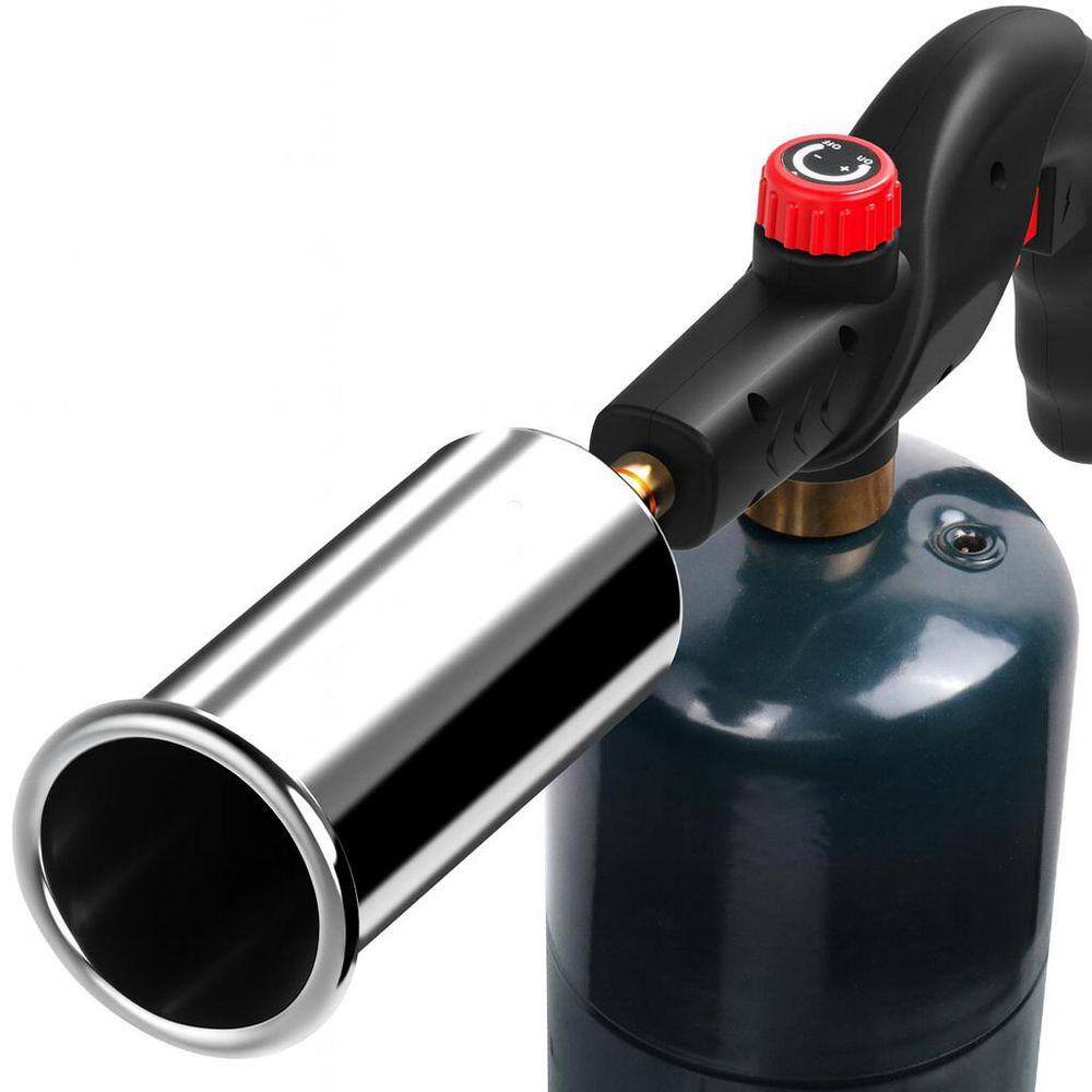 JFVKAF Handheld Metal Propane Torch Gun Adjustable Flame Kitchen