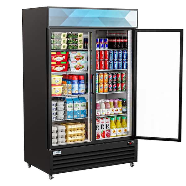 48" Commercial 2 Swing Glass Door Merchandiser Refrigerator Cooler Depot New 