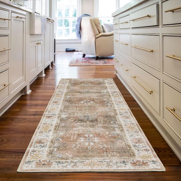 Harmony Clay 2 ft. x 7 ft. Indoor Machine Washable Runner Rug