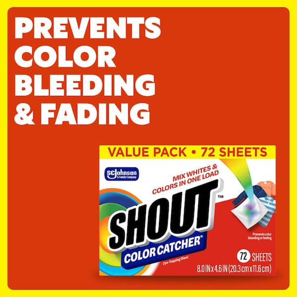 Color Catcher, Dye-Trapping Sheets, 72 Sheets Fabric Stain Remover