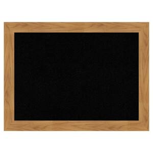 Carlisle Blonde Wood Framed Black Corkboard 32 in. x 24 in. Bulletine Board Memo Board