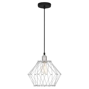 Alena 1-Light Stainless Steel Pendant with Metal Shade