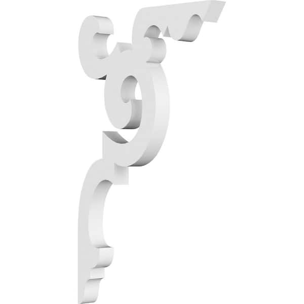Ekena Millwork 5/8 in. W X 9 in. H X 5-1/2 in. D PVC Benson Bracket