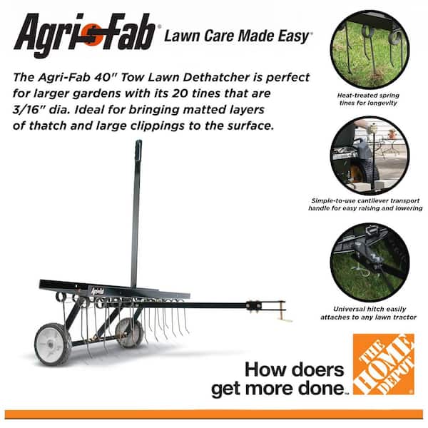 40 in. Tow Lawn Dethatcher