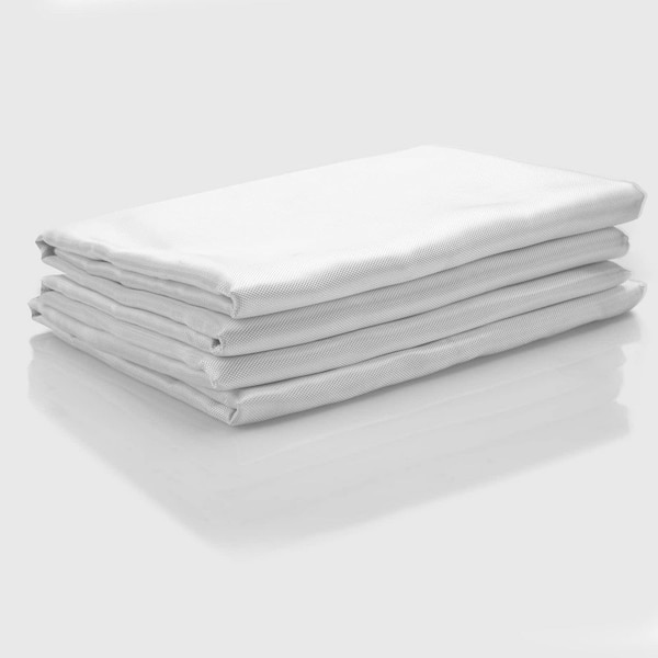 12 ft. x 50 in. White Rectangular Fiberglass Cloth, Drywall Repair Panels, 6 oz. 50 sq. Feet E-Glass Plain Weave Glass