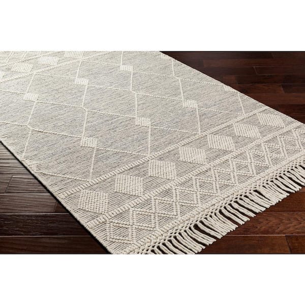 Hemingway Grey/Cream 2 ft. x 8 ft. Global Indoor Area Rug