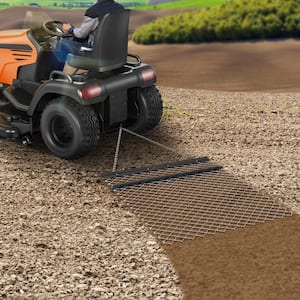 Drag Harrow 4 in. x 5 in. ATV Chain Harrow Q235 Steel UTV Tractor Attachments Field Drag Mat