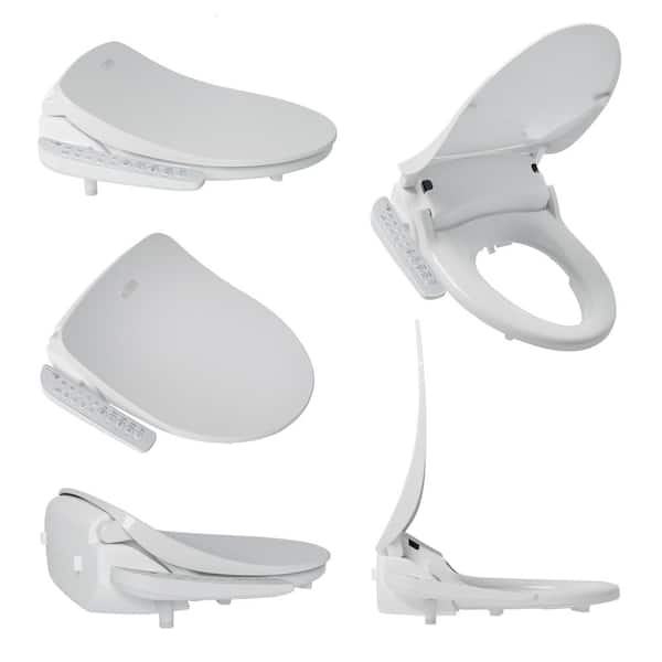 BIO BIDET - HD-7000 Electric Bidet Seat for Elongated Toilets in White with Fusion Heating Technology
