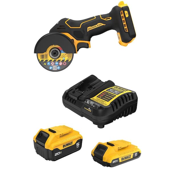 20-Volts XR Lithium-Ion Cordless 3 in. Cut-Off Tool with 20-Volts MAX 5. 0Ah and 2. 0Ah Batteries and Charger