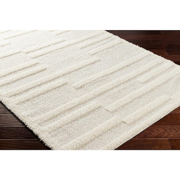 Rodos Cream 8 ft. x 10 ft. Stripe Indoor Area Rug