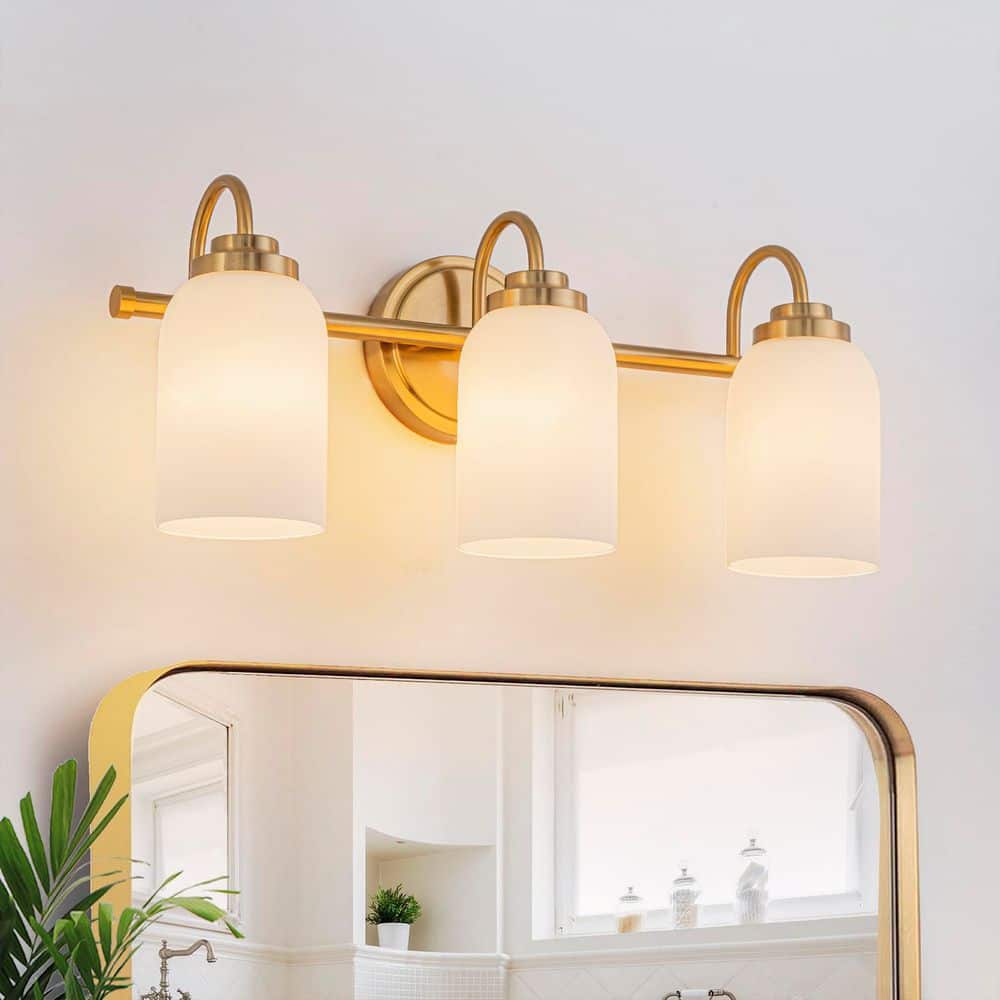 EDISLIVE Lueck 20 in. 3-Light Brushed Gold Bathroom Vanity Light