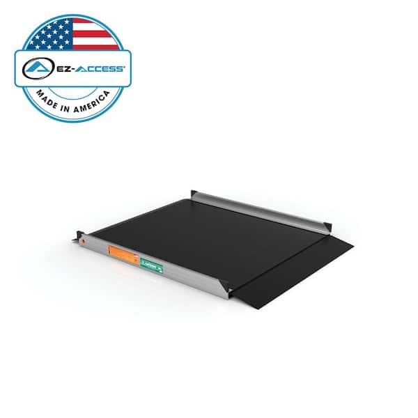 EZ-ACCESS GATEWAY 3G 4 ft. Aluminum Solid Surface Black Wheelchair Ramp