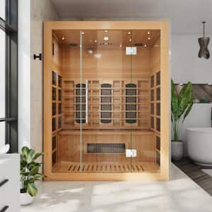 Maxxus Alpine Lifesauna 3-Person Infrared Sauna with 5 Dual Tech