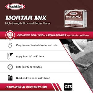 25 lbs. High-Performance, Fast-Setting Mortar Mix