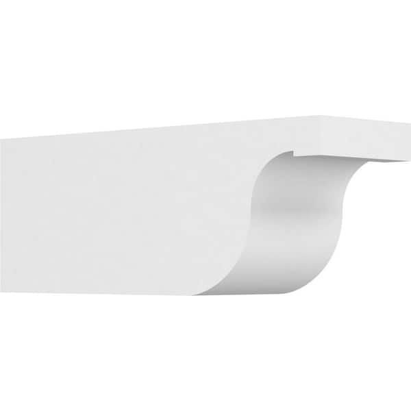 Ekena Millwork 5 in. x 6 in. x 16 in. Standard Del Monte Architectural Grade PVC Rafter Tail Brace