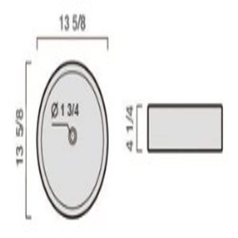 Modern 13.63'' White Ceramic Round Vessel Bathroom Sink