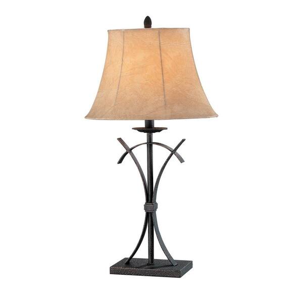 Illumine 28.5 in. Gold Rust Table Lamp
