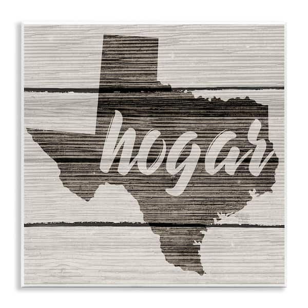 Stupell Industries Texas State Home by Lil' Rue Unframed Wall Plaque Travel Graphic Art Print 12 in. x 12 in.