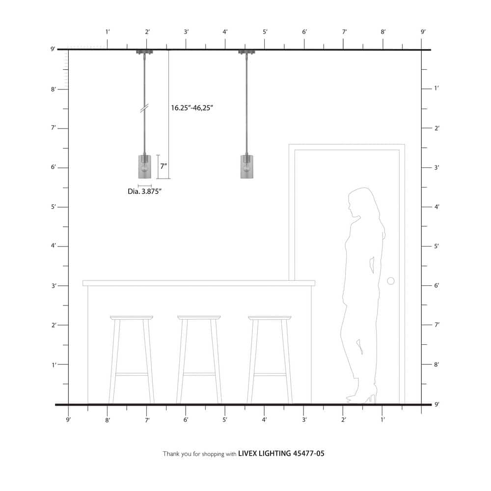 Zurich Polished Chrome Clear Glass Modern 1-Light Pendant