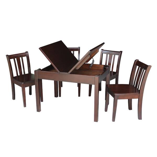 folding study table chair set
