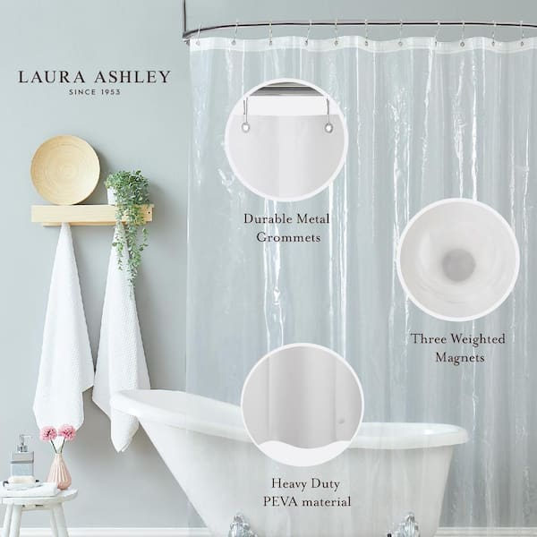 https://images.thdstatic.com/productImages/bd3925cc-96aa-4fee-93cf-703777b2c4b7/svn/clear-laura-ashley-shower-curtain-liners-layml008347-4f_600.jpg