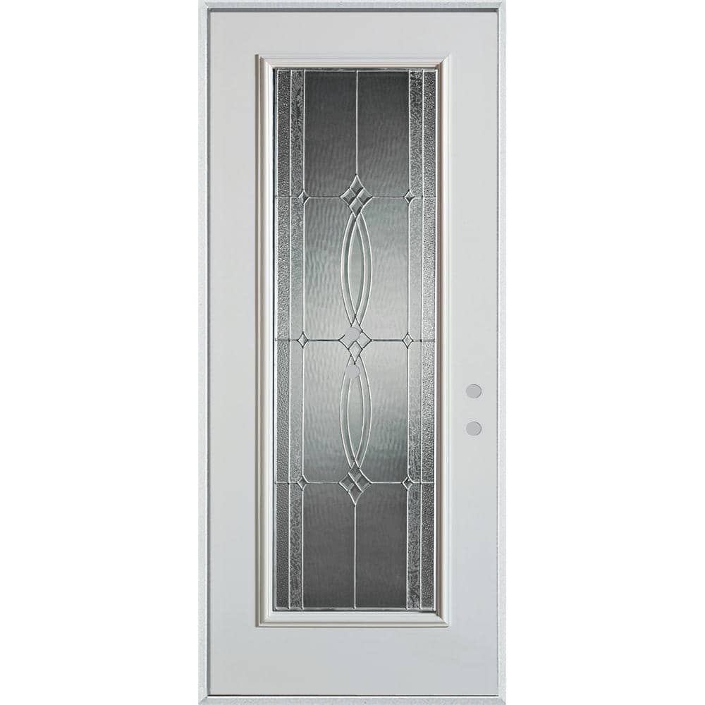 Diamanti Classic 36 in x 80 in Left-Hand/Inswing Full Lite White Primed Smooth Fiberglass Prehung Front Door price history on PriceWatchPro