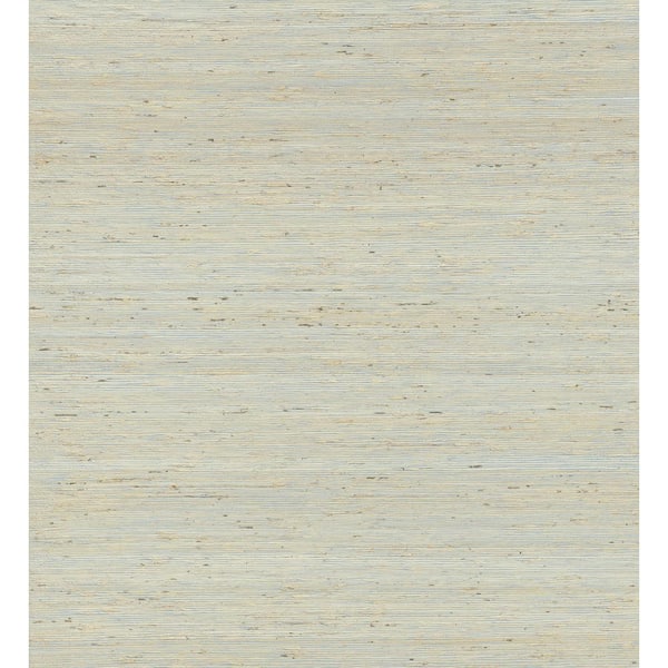 A-Street Prints Aiko Silver Sisal Grasscloth Non-Pasted Grass Cloth Wallpaper