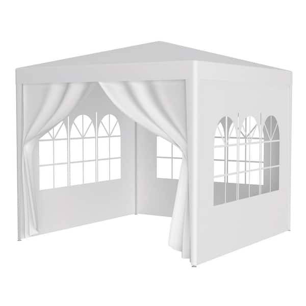 10 ft. x 10 ft. Party Tent Outdoor Heavy Duty Gazebo Wedding Canopy Plus 4 Removable Walls.