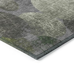 Chantille ACN556 Green 5 ft. x 7 ft. 6 in. Machine Washable Indoor/Outdoor Geometric Area Rug