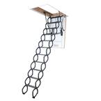 LST 9 ft. 2 in., 27.5 in. x 31.5 in. Insulated Steel Scissor Attic Ladder with 350 lbs. Maximum Load Capacity Not Rated
