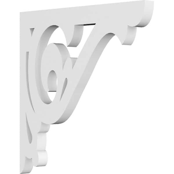 Ekena Millwork 5/8 in. W x 8 in. H x 8 in. D PVC Bordeaux Bracket