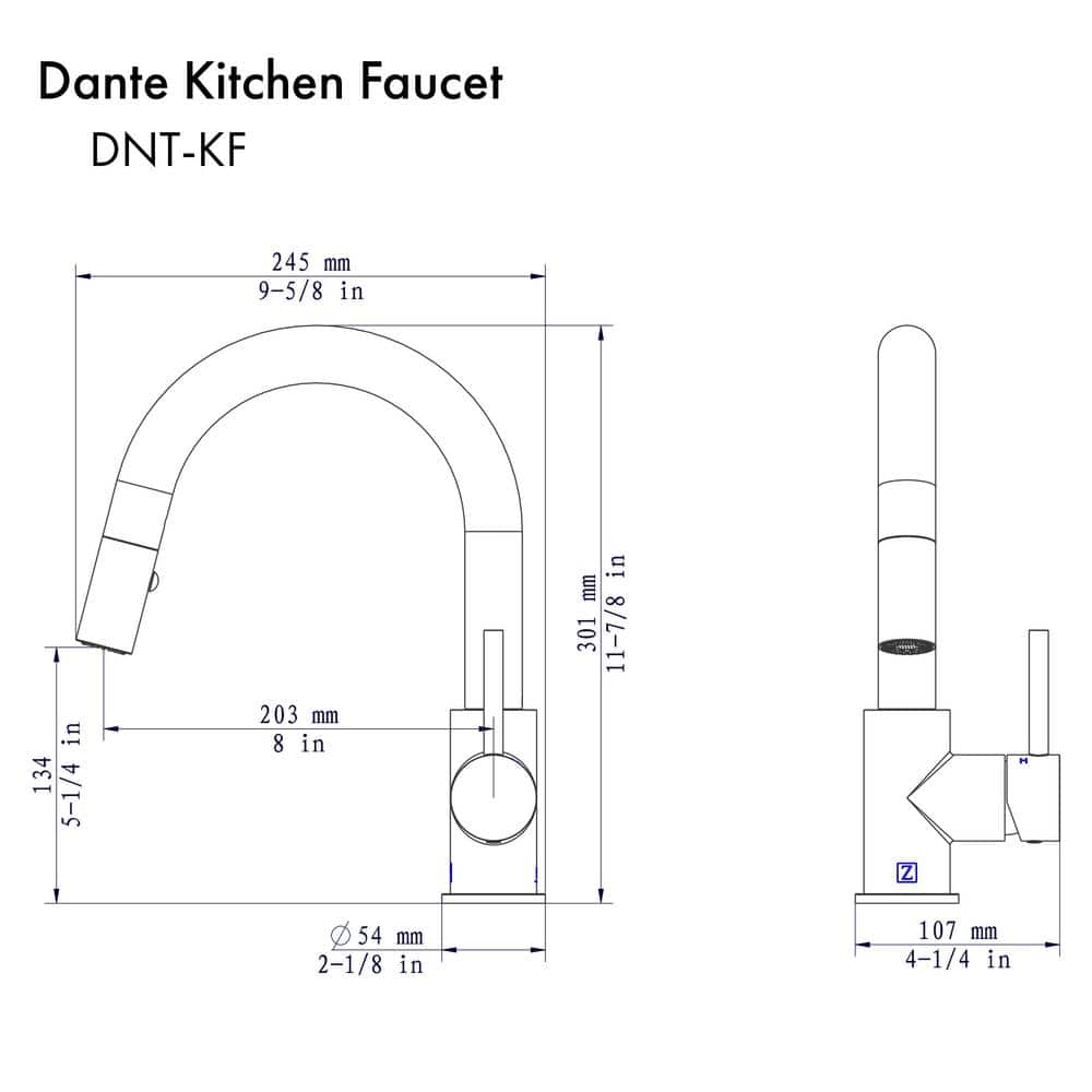 Brushed Nickel Kitchen Faucet with Pull-out Spray