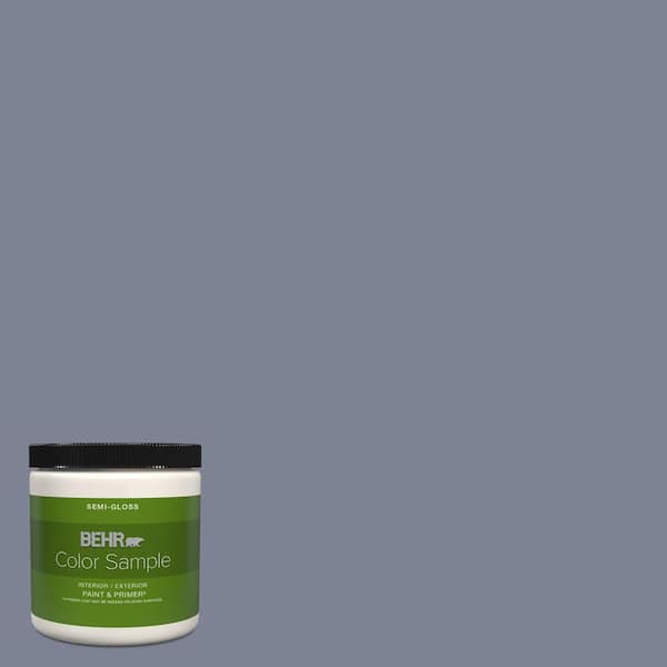 BEHR PREMIUM PLUS 8 oz. #610F-6 Deep Smoke Signal Semi-Gloss Interior ...