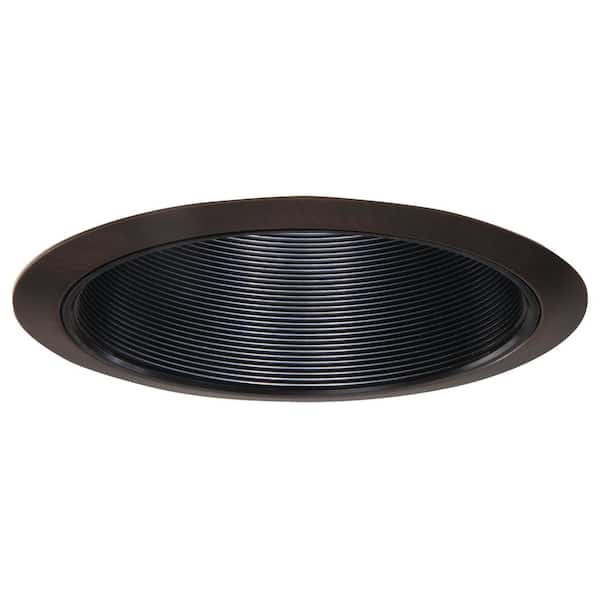 HALO 6 in. Tuscan Bronze Recessed Ceiling Light Black Coilex Baffle and Trim