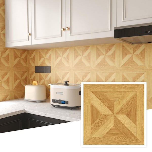 12 in. x 120 in. Peel and Stick Backsplash Floor and Wall Tile Waterproof Vinyl Sticker for Kitchen (1-Roll/10 sq. ft. )