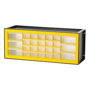 26 Drawer Parts Cabinet, Black/Yellow