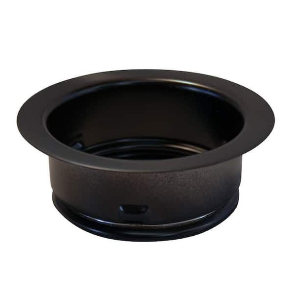 Westbrass Disposal Ring for 3-Bolt Mount Waste King in Black-DISCONTINUED