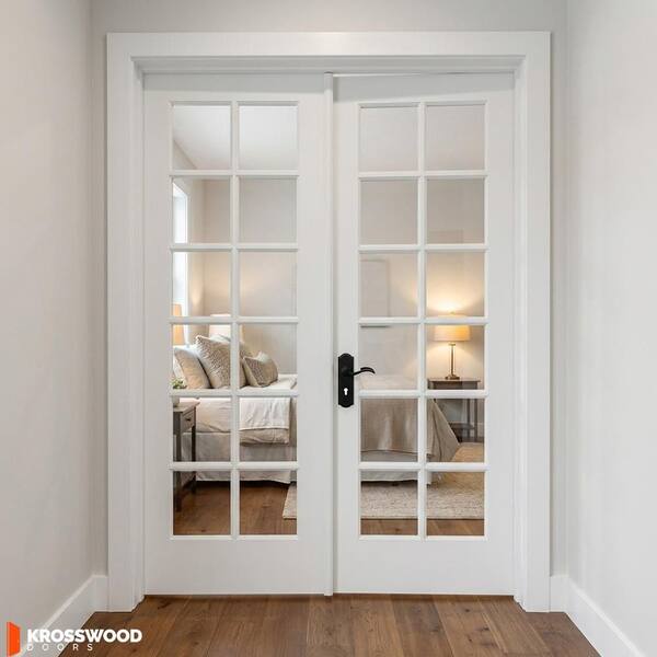 Krosswood Doors 48 in. x 96 in. Craftsman Shaker 12-Lite Right