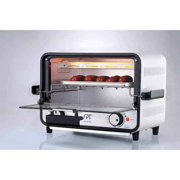 2-Slice Toaster Oven with 15-Min Timer & Temperature Controls